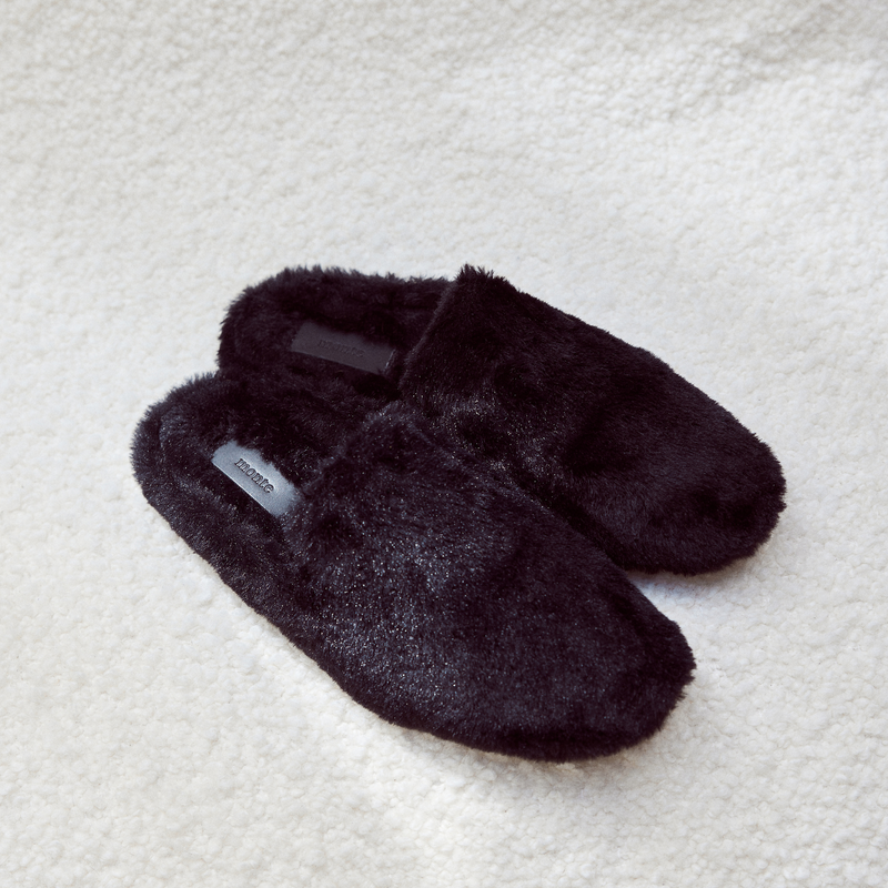 Shearling Slipper - Black