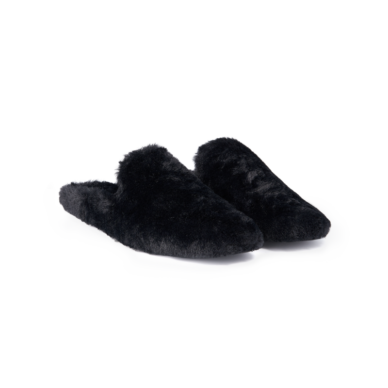 Shearling Slipper - Black