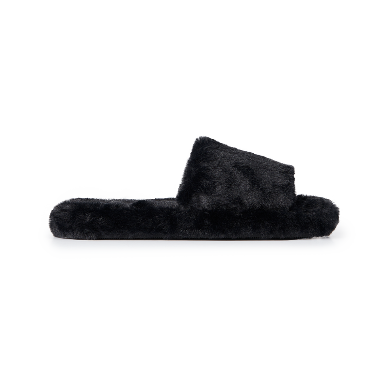 Shearling Slide – Black